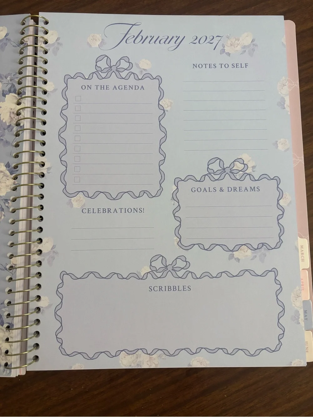 LoveShackFancy x Target Yoobi Blooming Rosettes Monthly/Weekly Student Planner